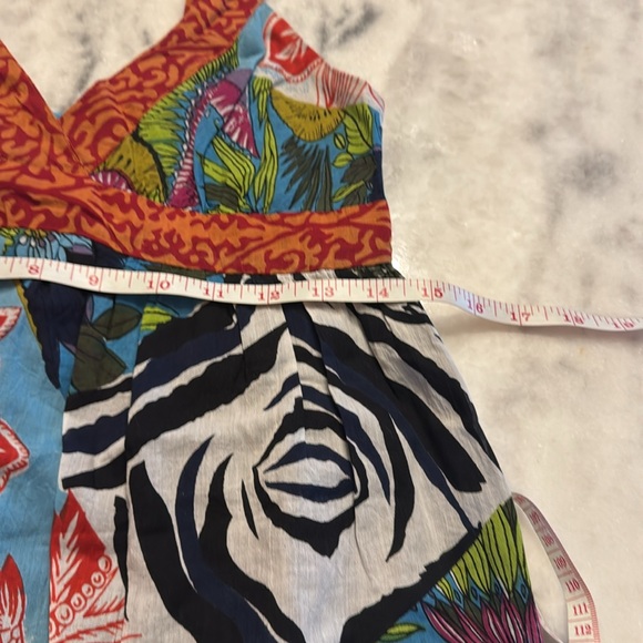 Fire Los Angeles Multi-Color Cotton Above Knee Sun Dress Women's Size medium - Picture 7 of 12